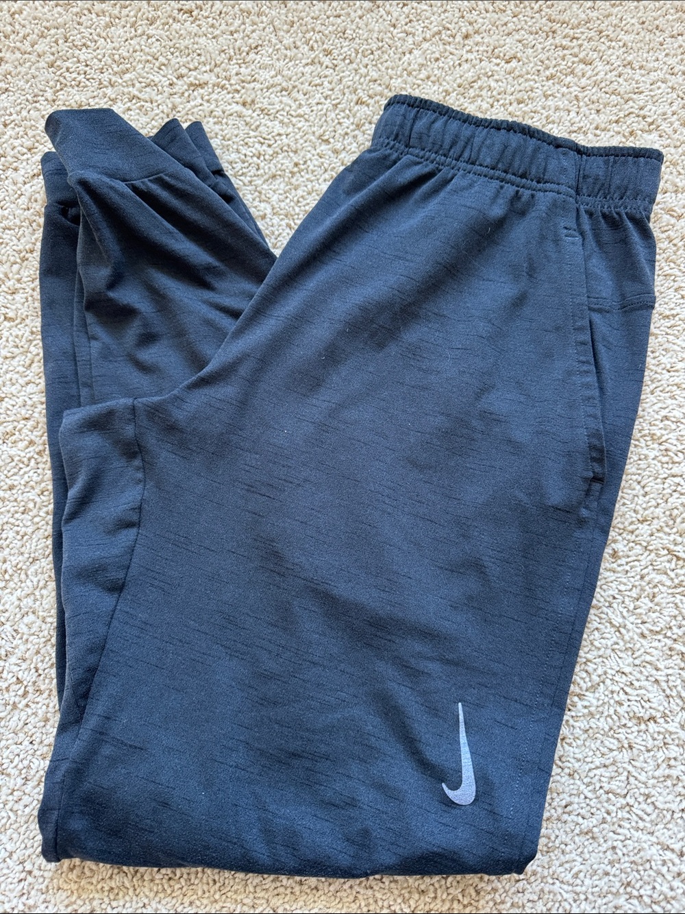 Nike Yoga Black Jogger Sweatpants with Reflective Swoosh